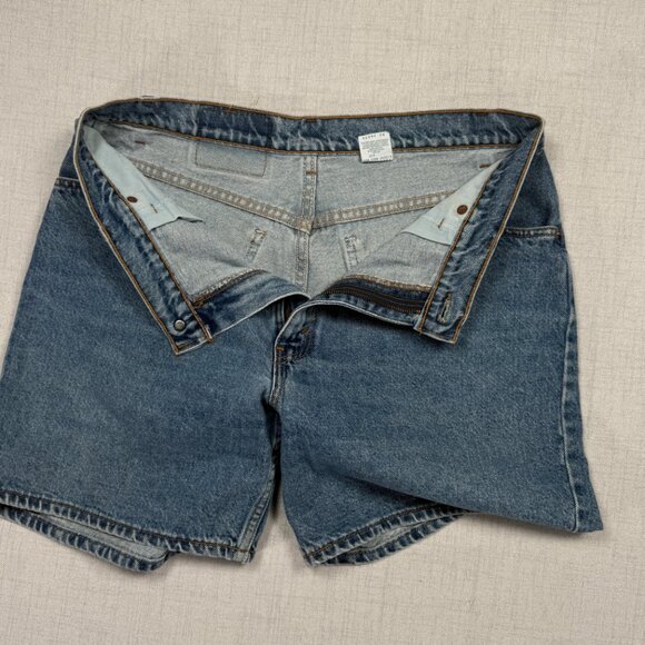 Vintage Levi's 950 Relaxed Fit Jean Shorts Cotton High Rise Medium Wash Size 13 - Picture 3 of 9